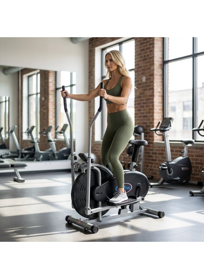 My Life Fitness Professional Multi-Function Elliptical Trainer for Home Fitness – Adjustable Resistance System, Smart Digital Display for Calories and Heart Rate Tracking, Comfortable and Stable Design Supports up to 150 kg, Ideal for Fat Burning and Full Body Workout - Image 3